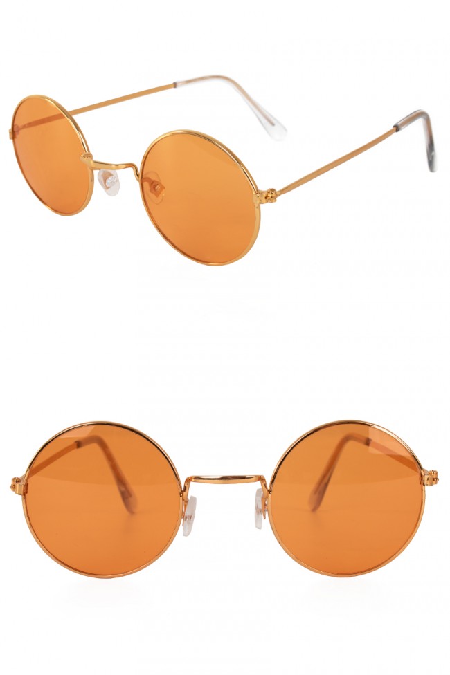 verkoop - attributen - Brillen - Hippie bril oranje